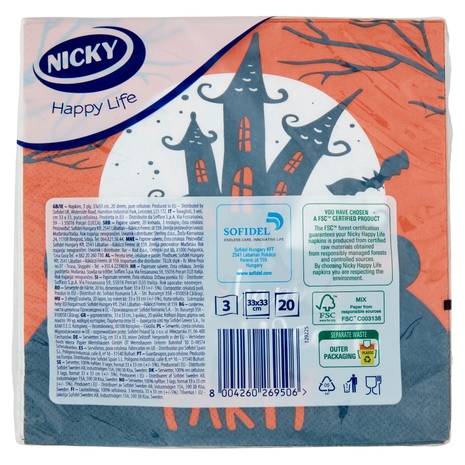 Nicky Happy Life Halloween 20 pz